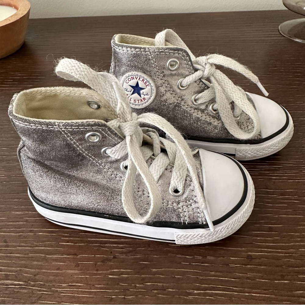 Converse All Star Metallic High Top Shoes